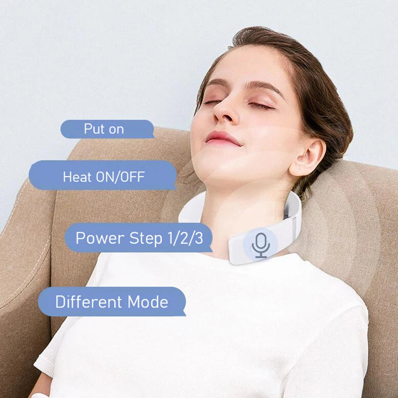Smart Neck Shoulder Muscle Massager – Electric Heat Relaxation Device