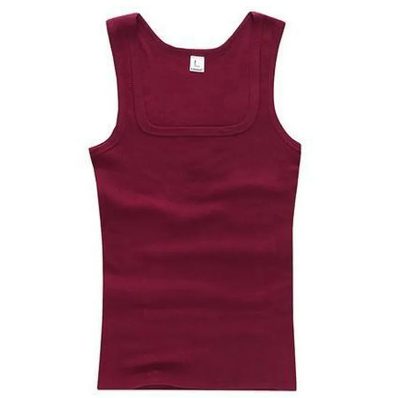 Men’s Pure Cotton Tight Vest – Casual Sports & Bodybuilding Tank Top