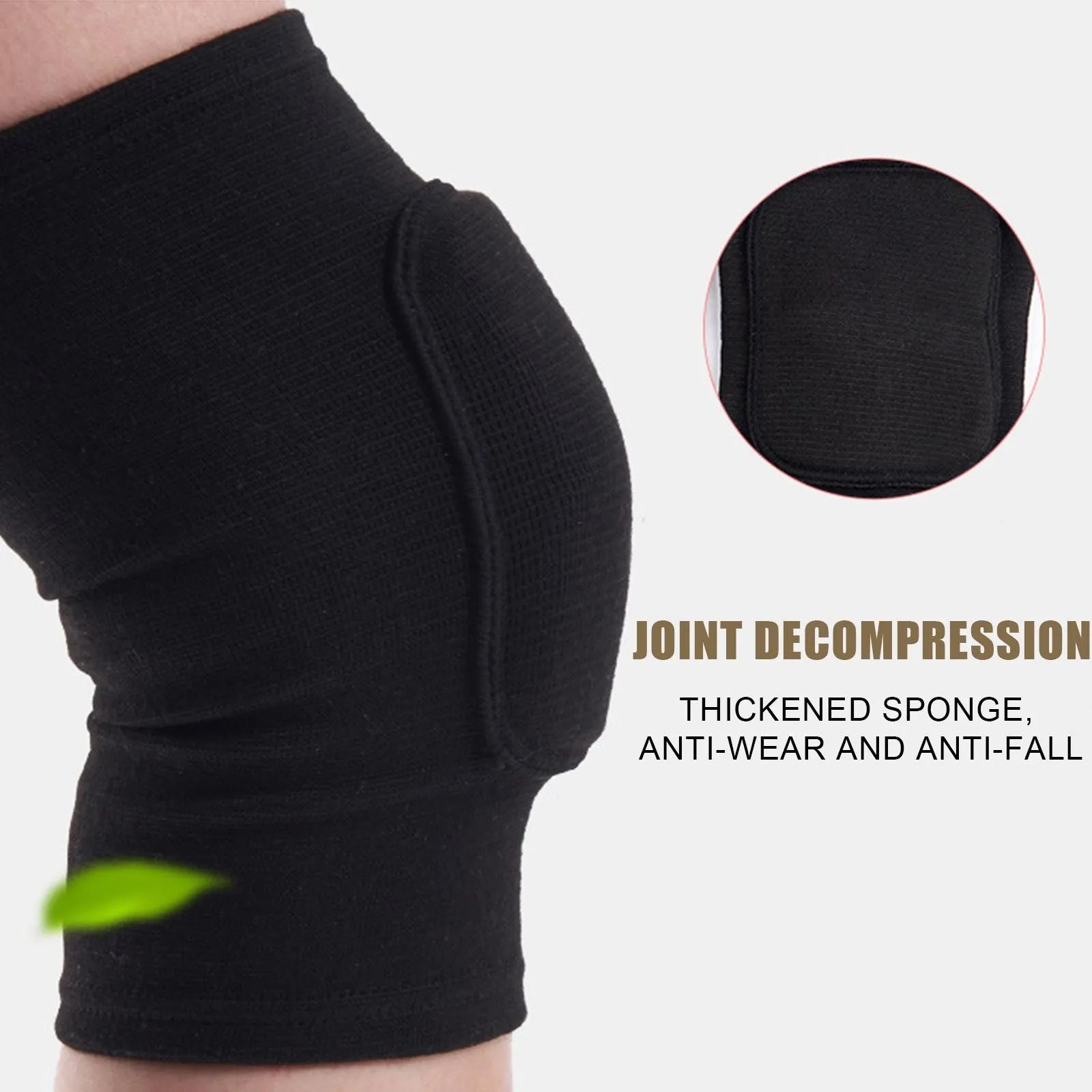 2pcs Sports Compression Knee Pads – Elastic Knee Protector & Support Brace