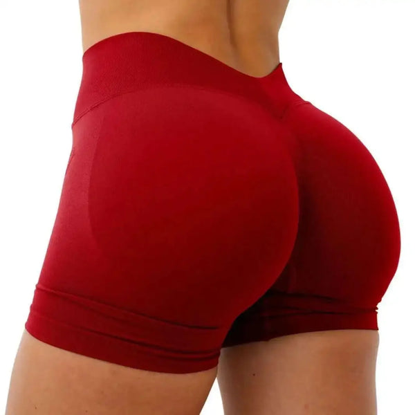 Women’s V-Waist Gym Shorts – Butt-Lifting High-Waist Fitness & Yoga Shorts