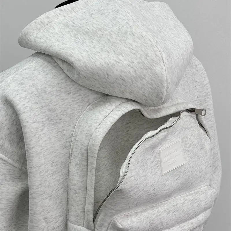 Fall 3D Backpack Hoodie – Retro Gothic Streetwear Long Sleeve Sweatshirt