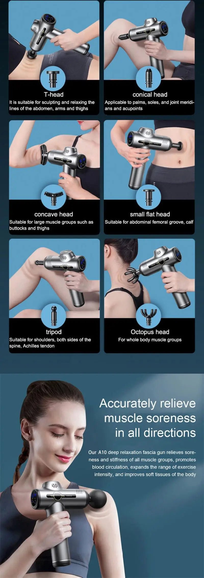 Massage Gun – Deep Muscle & Body Relaxation Massager