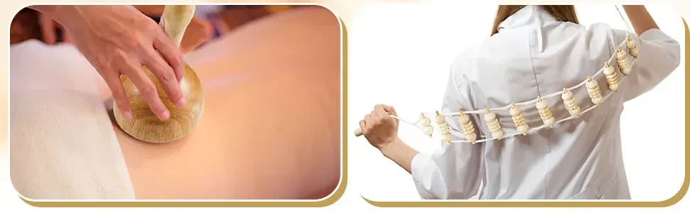 Wooden Massage Tools – Lymphatic Drainage &amp; Anti-Cellulite Body Shaper