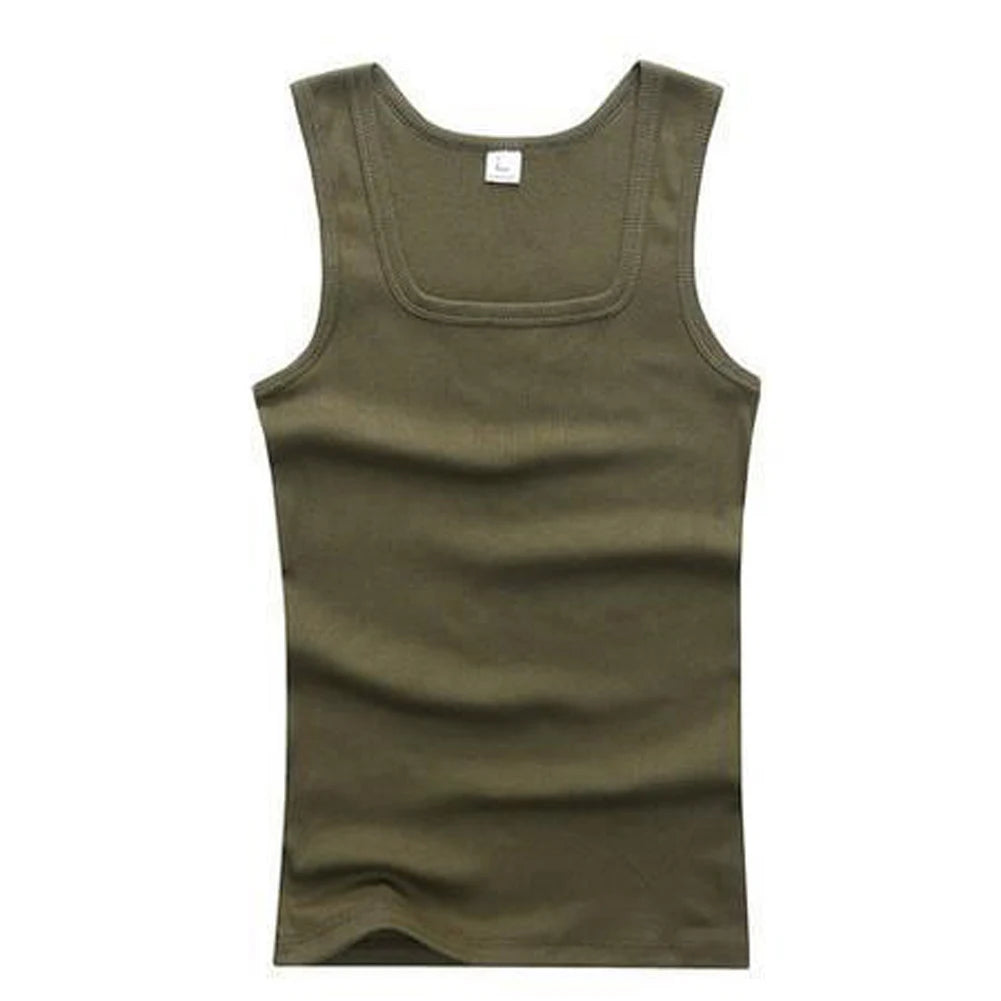 Men’s Pure Cotton Tight Vest – Casual Sports & Bodybuilding Tank Top