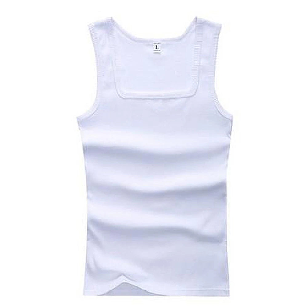 Men’s Pure Cotton Tight Vest – Casual Sports & Bodybuilding Tank Top