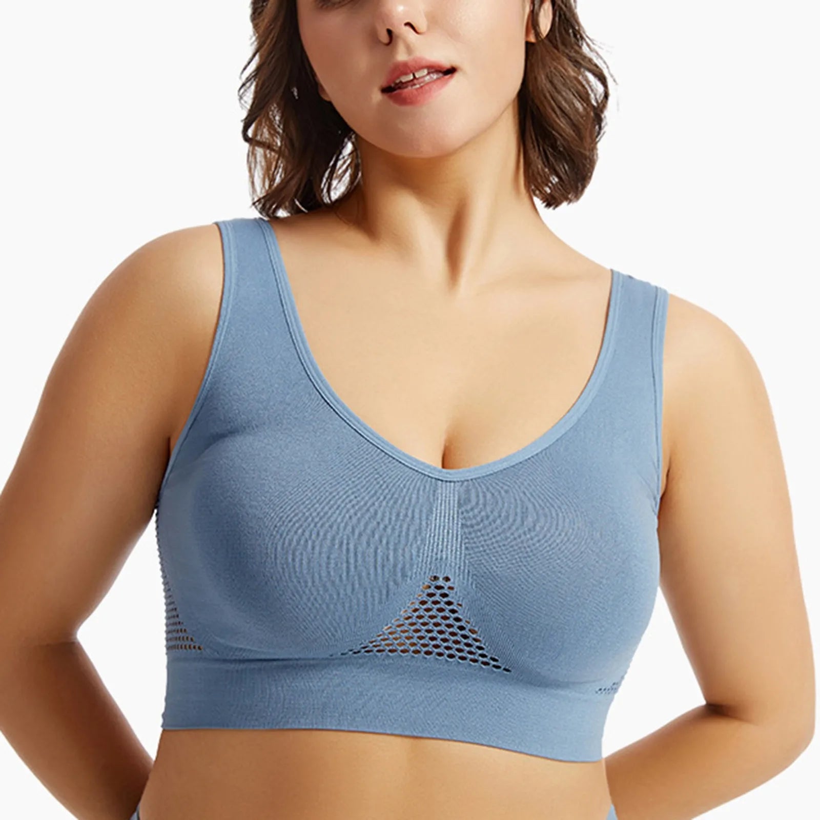 Women’s Shockproof Back Sports Bra – High-Strength Yoga & Fitness Vest
