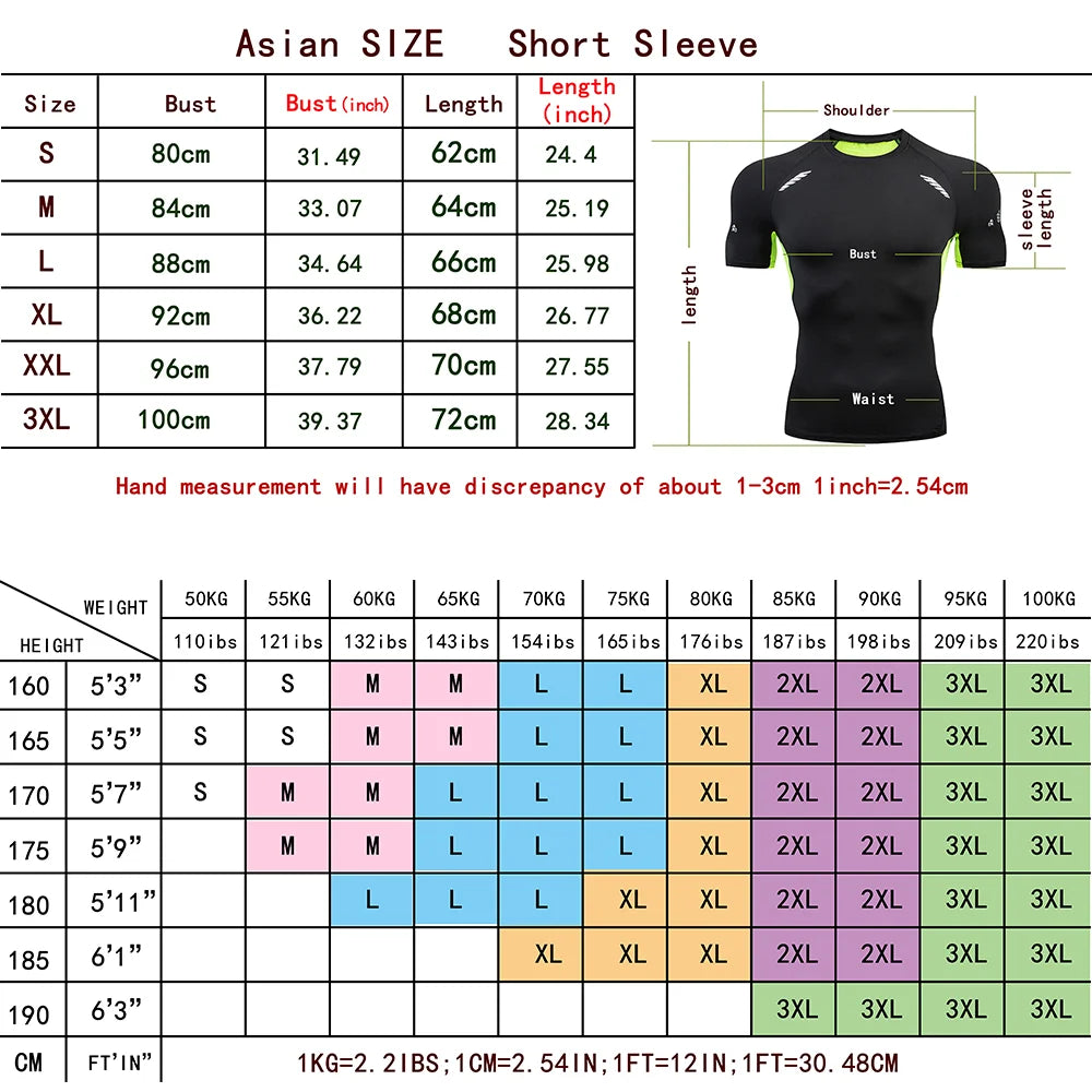 Men’s Compression Shirt – Skeleton Print Quick-Dry Fitness Tee