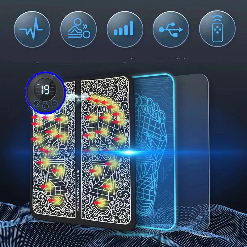 Electric Foot Massager Pad – Muscle Massage & Relaxation Trainer