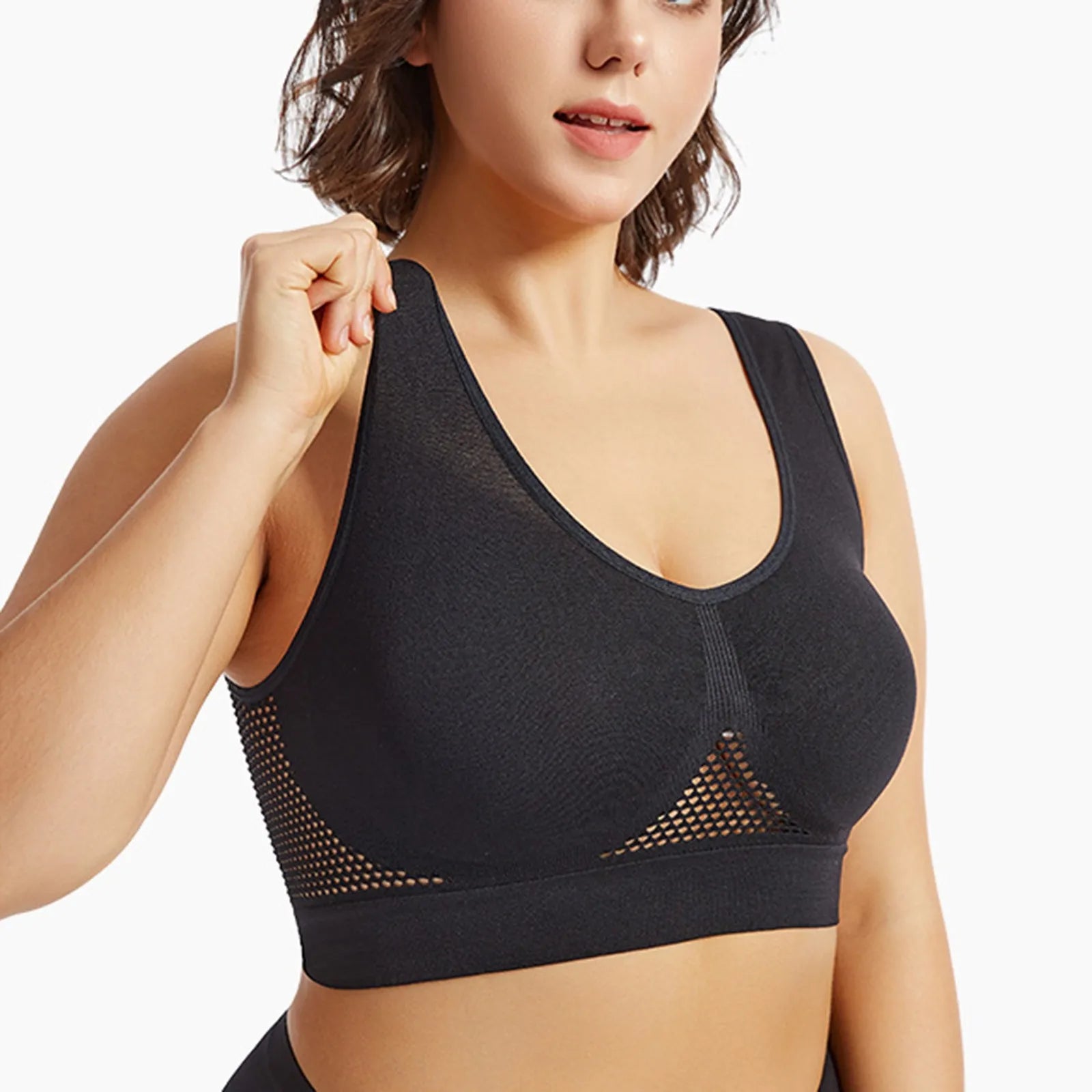 Women’s Shockproof Back Sports Bra – High-Strength Yoga & Fitness Vest