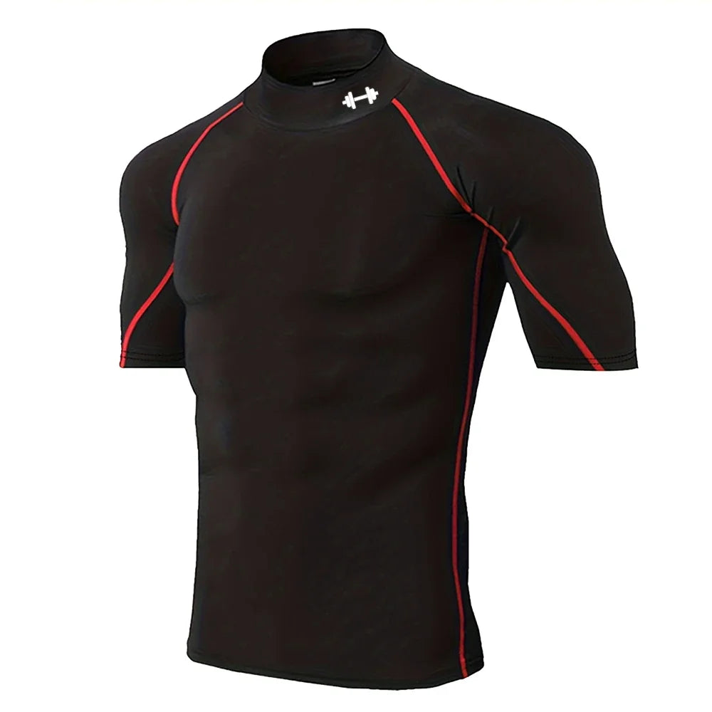 Men’s Quick-Dry Compression T-Shirt – Summer Gym & Running Top