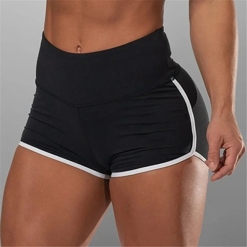 Women’s Summer Sports Shorts – Stretchy Low-Waist Slim Fitness & Yoga Shorts