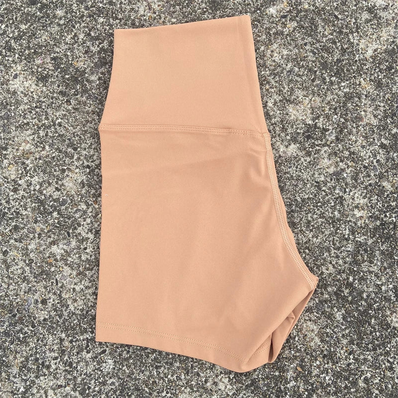 High Waist Yoga Shorts for Women – Stretchy Tummy Control Gym & Running Workout Shorts