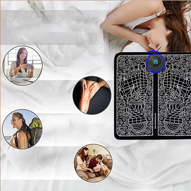 Electric Foot Massager Pad – Muscle Massage & Relaxation Trainer