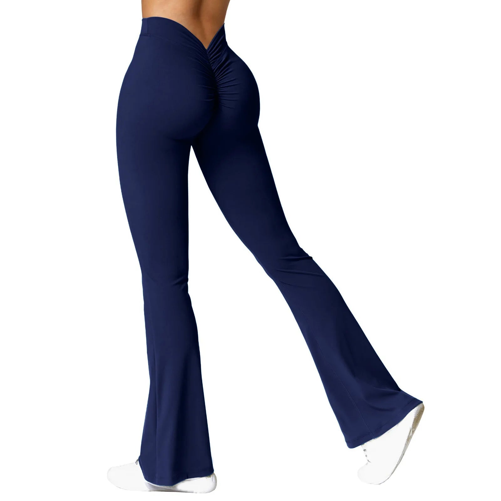 Women’s Fashion Micro Horn Leggings – High-Waist Push-Up Gym Pants