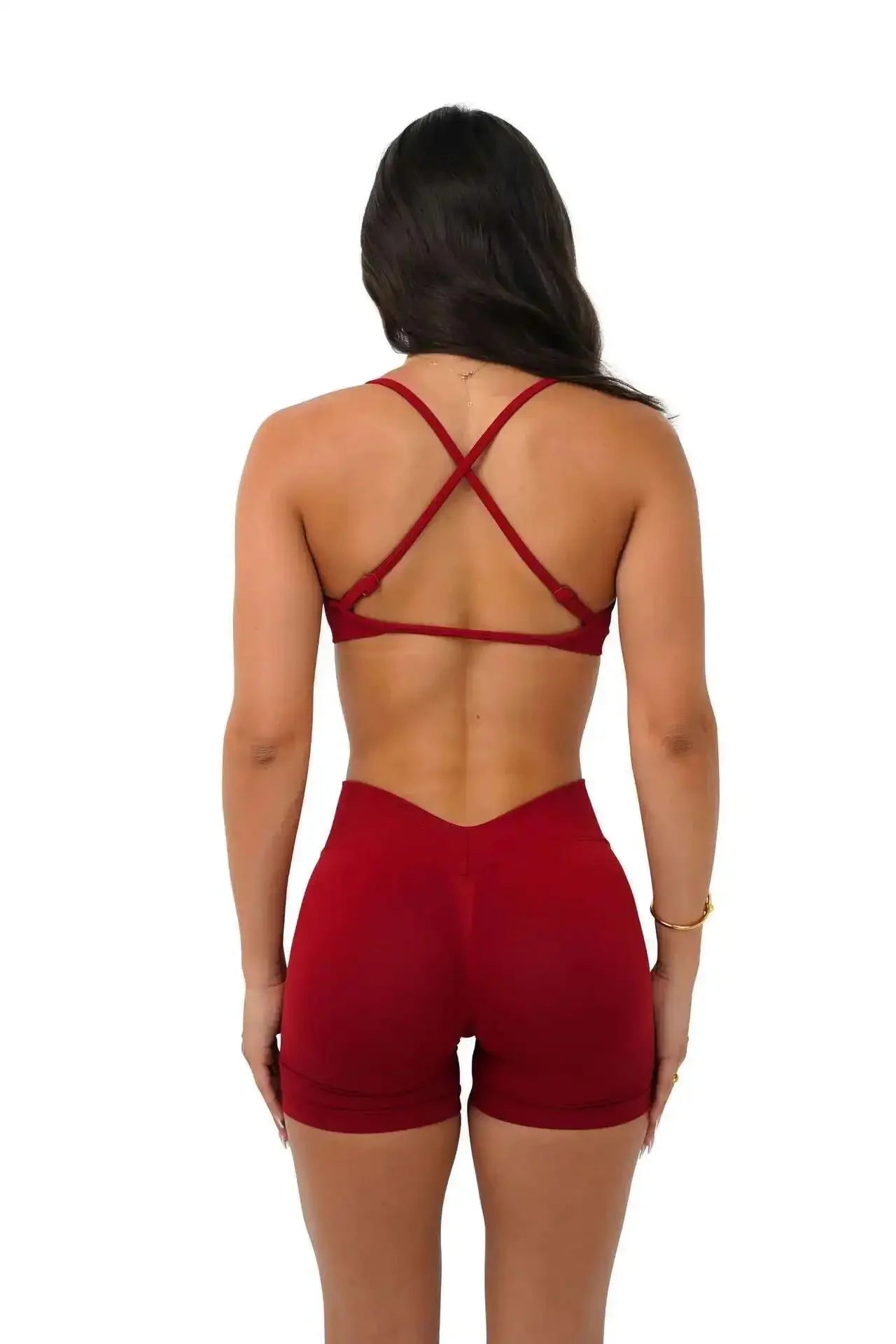Women’s V-Waist Gym Shorts – Butt-Lifting High-Waist Fitness & Yoga Shorts