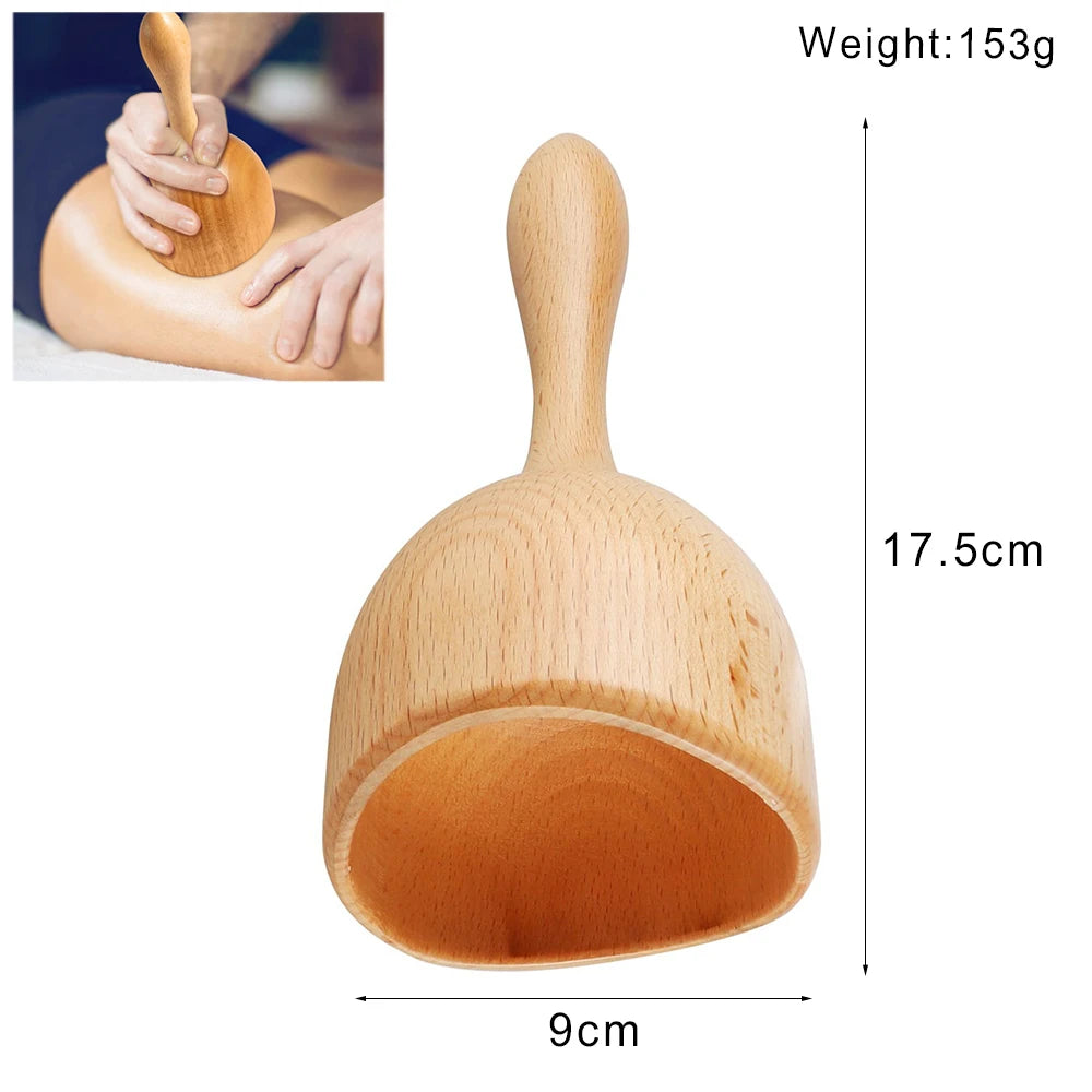 Wooden Massage Tools – Lymphatic Drainage &amp; Anti-Cellulite Body Shaper