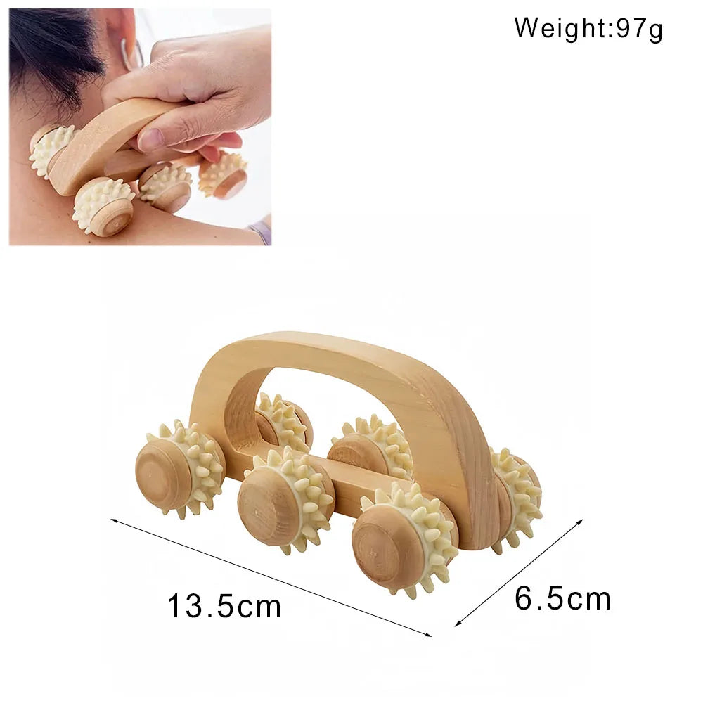Wooden Massage Tools – Lymphatic Drainage &amp; Anti-Cellulite Body Shaper