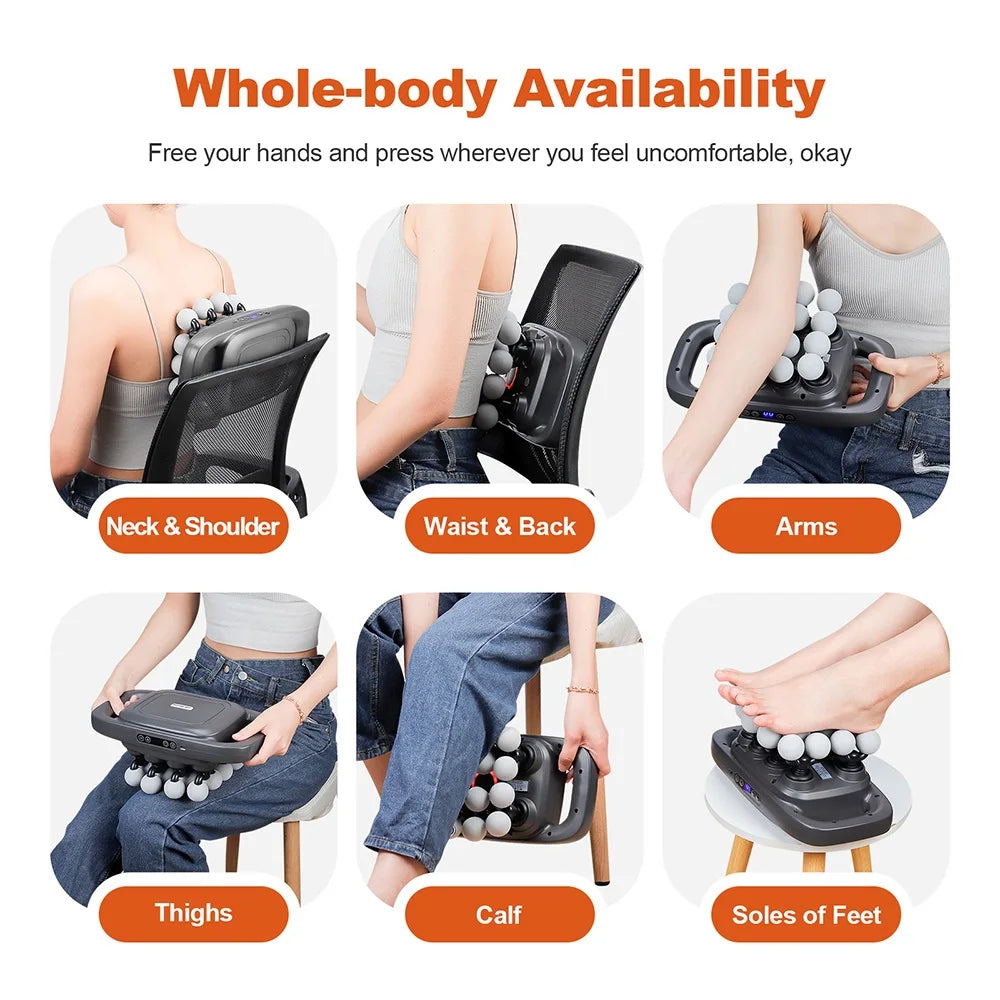 16-Head Fascia Gun – High-Frequency Vibration Body & Muscle Massager