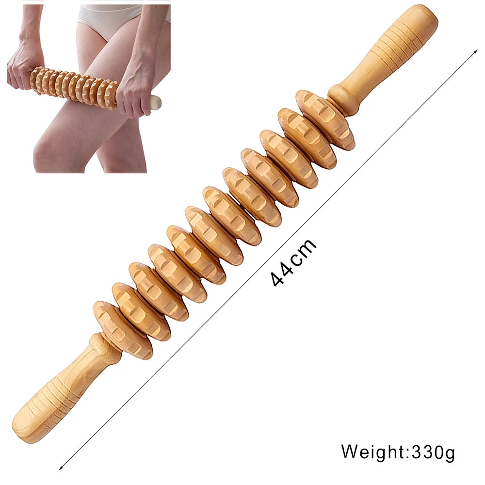 Wooden Massage Tools – Lymphatic Drainage &amp; Anti-Cellulite Body Shaper
