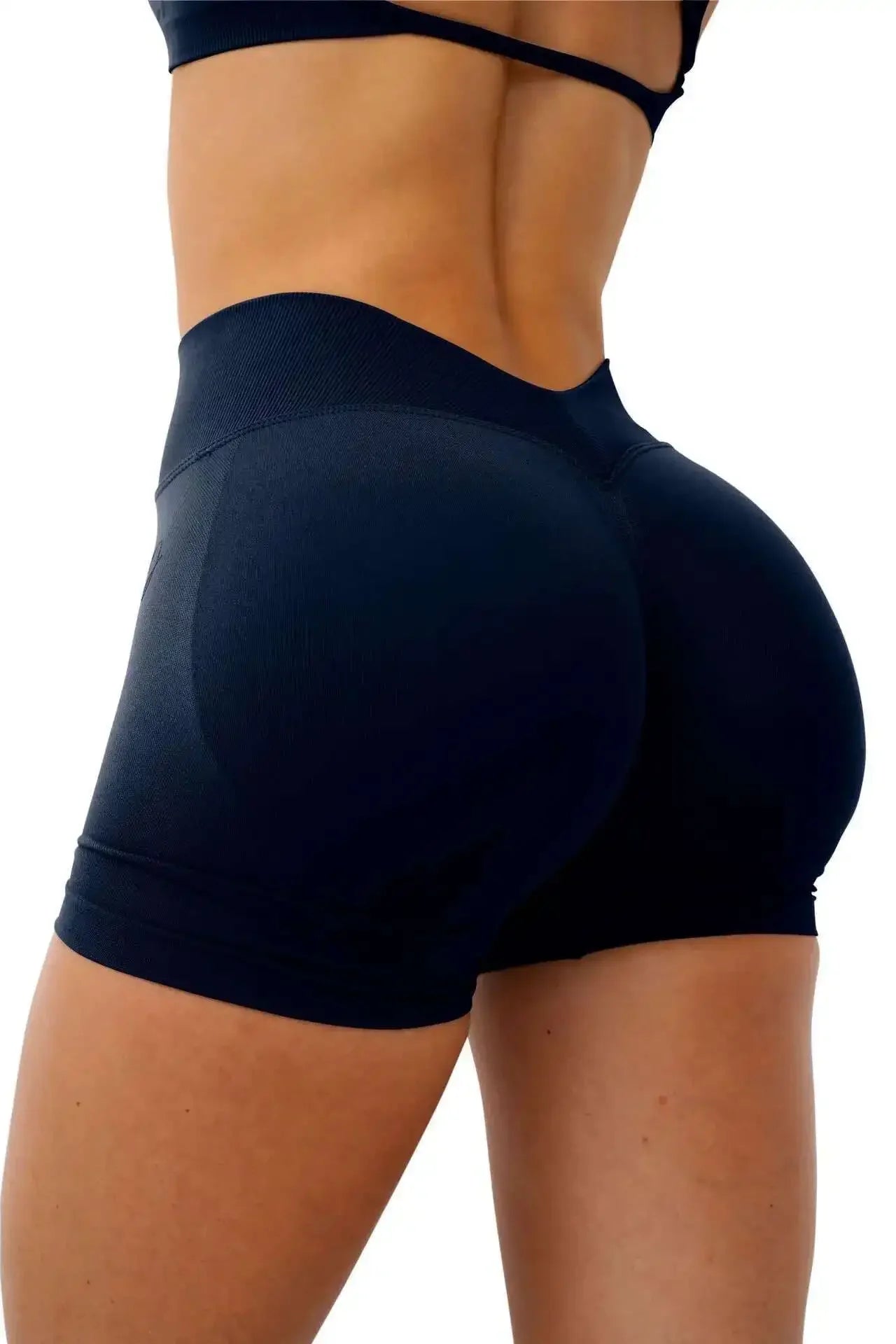 Women’s V-Waist Gym Shorts – Butt-Lifting High-Waist Fitness & Yoga Shorts