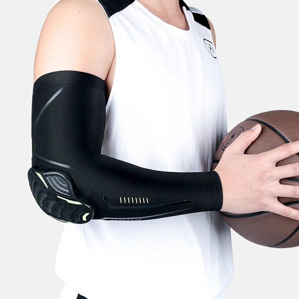 Sports Crash-Proof Elbow Support Pads – Arm Compression Brace
