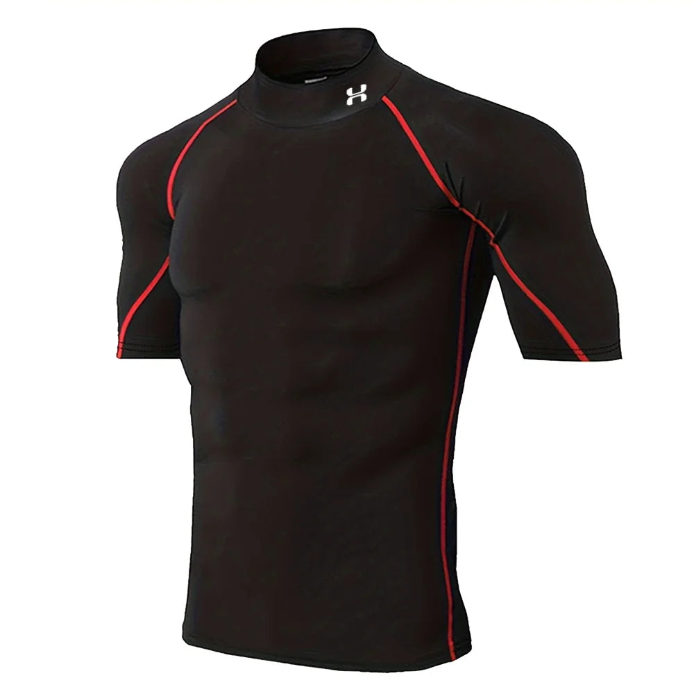 Men’s Quick-Dry Compression T-Shirt – Summer Gym & Running Top