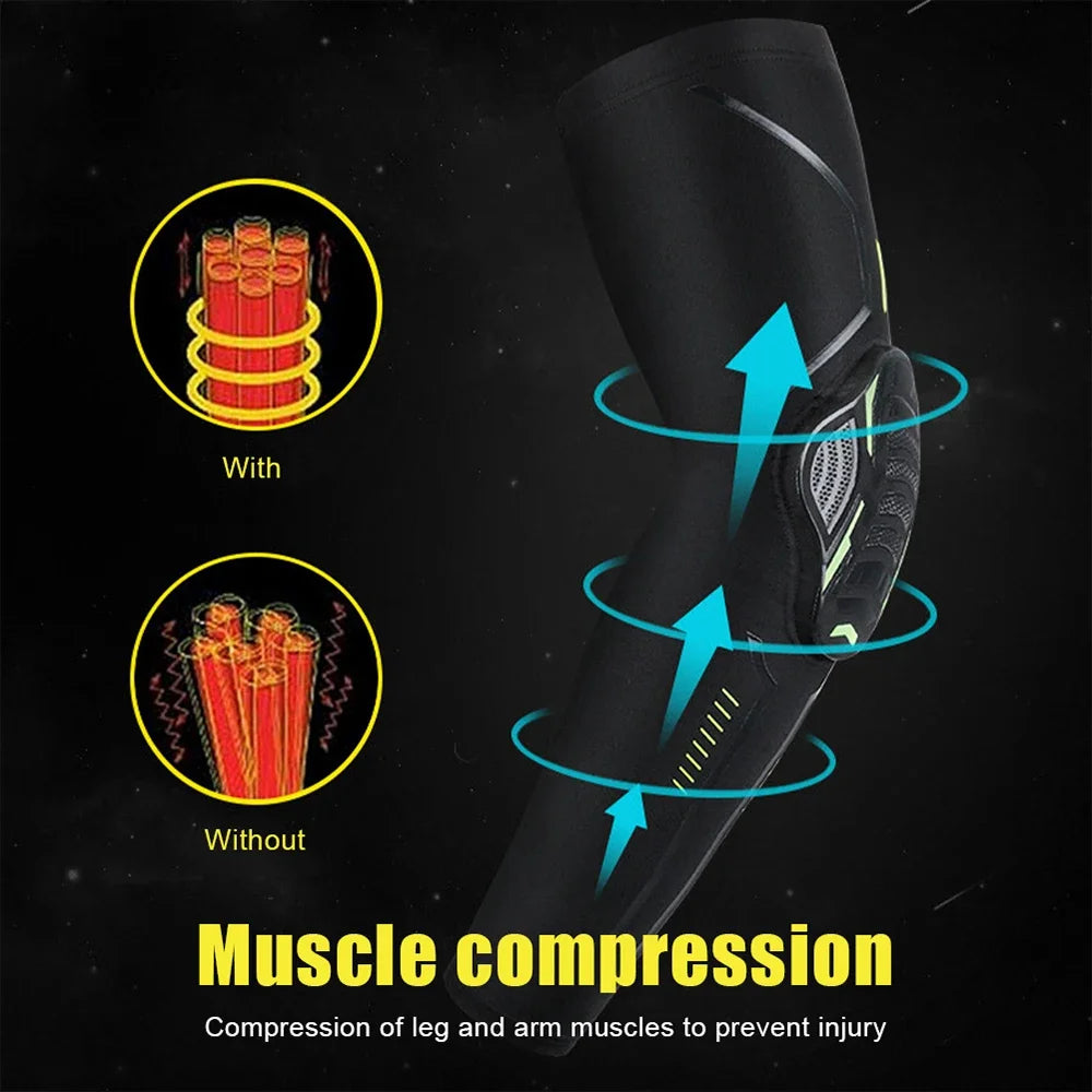 Sports Crash-Proof Elbow Support Pads – Arm Compression Brace