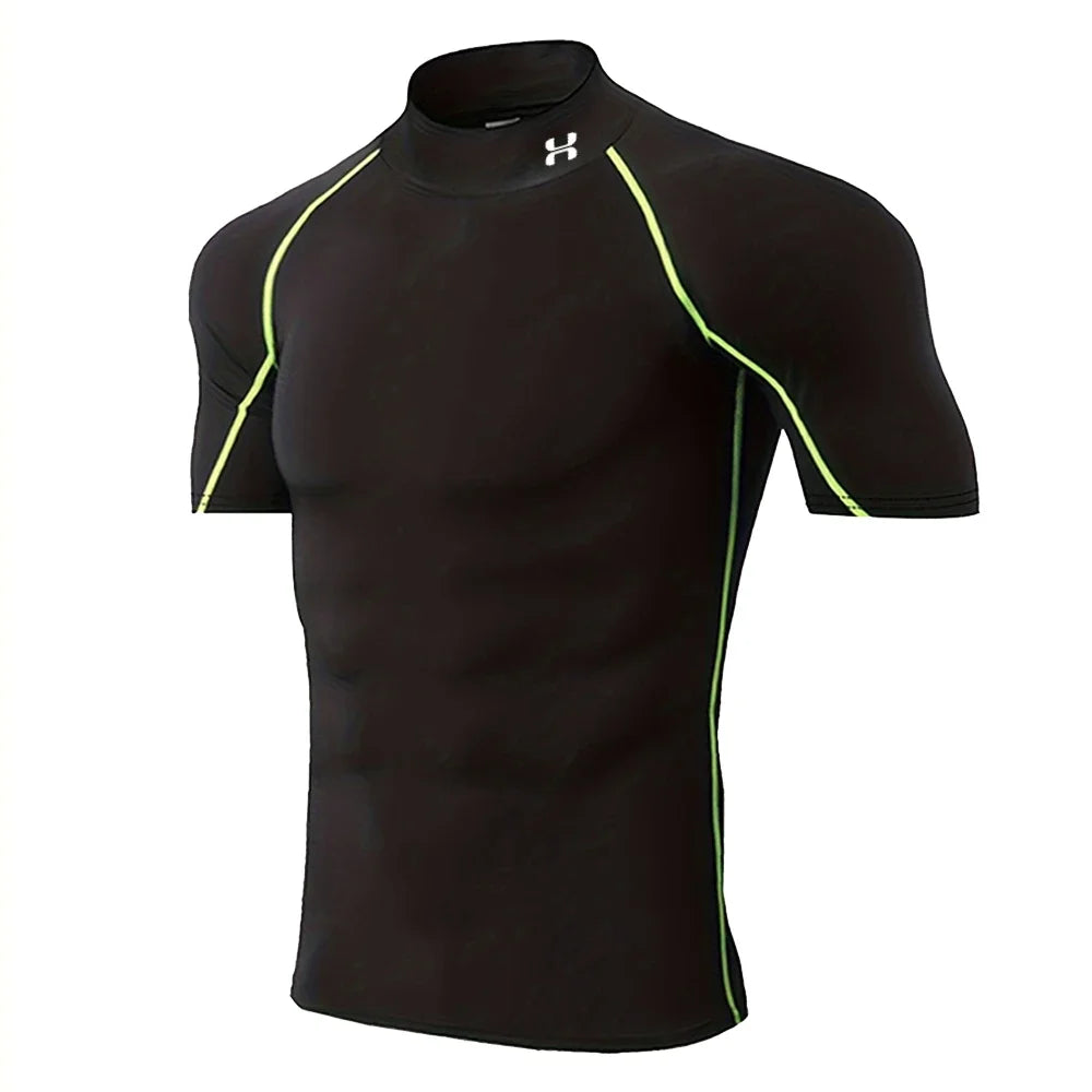 Men’s Quick-Dry Compression T-Shirt – Summer Gym & Running Top