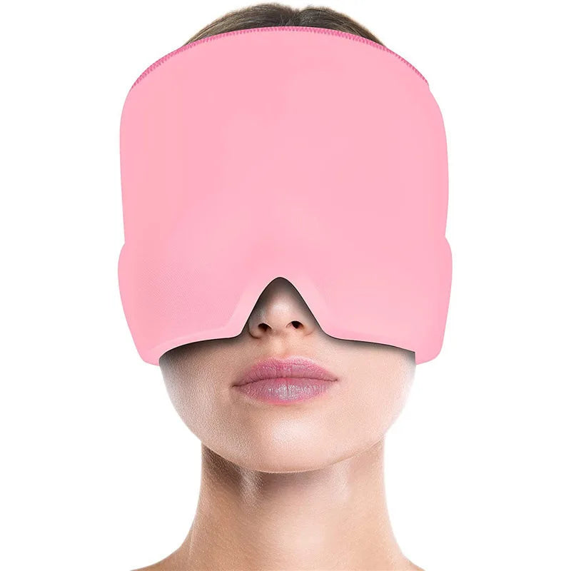 Gel Ice Headache & Migraine Relief Hat – Cold Compress Therapy Cap