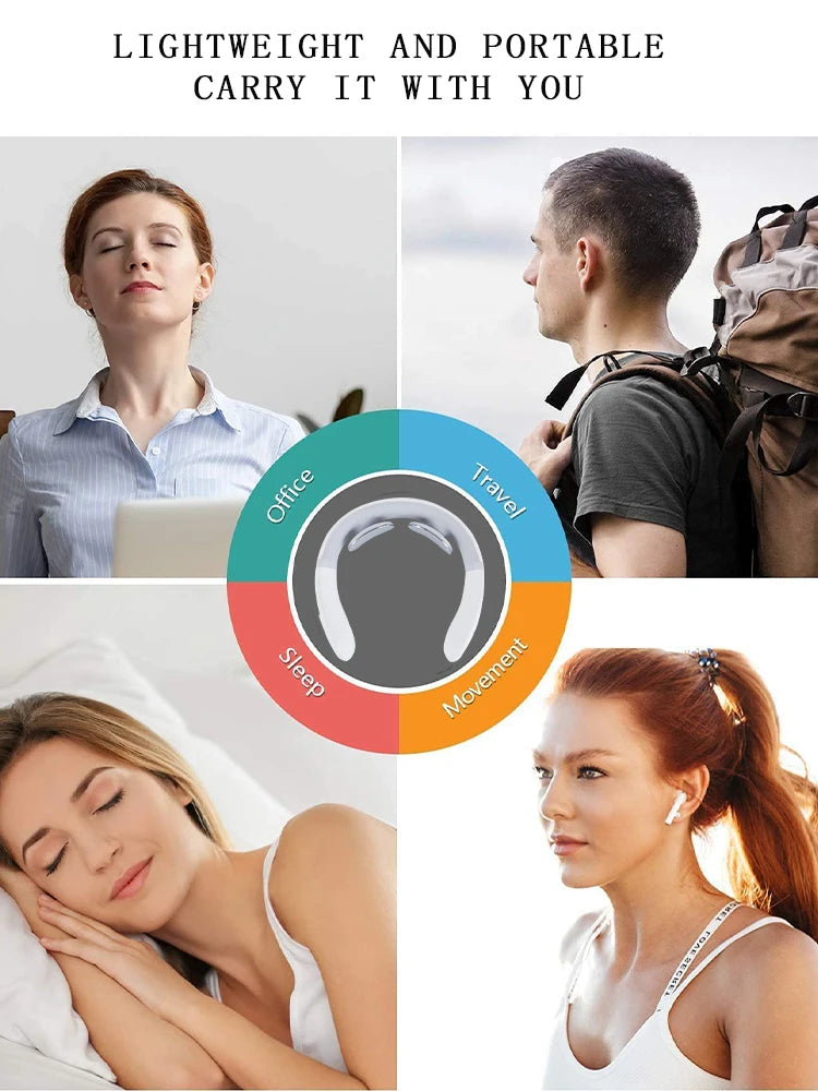 Smart Neck Shoulder Muscle Massager – Electric Heat Relaxation Device