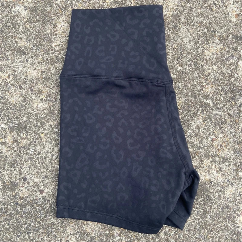 High Waist Yoga Shorts for Women – Stretchy Tummy Control Gym & Running Workout Shorts