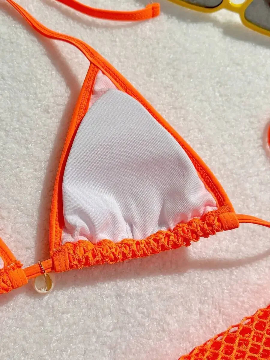 Sexy Three-Piece Bikini Set – Women’s Brazilian Swimwear