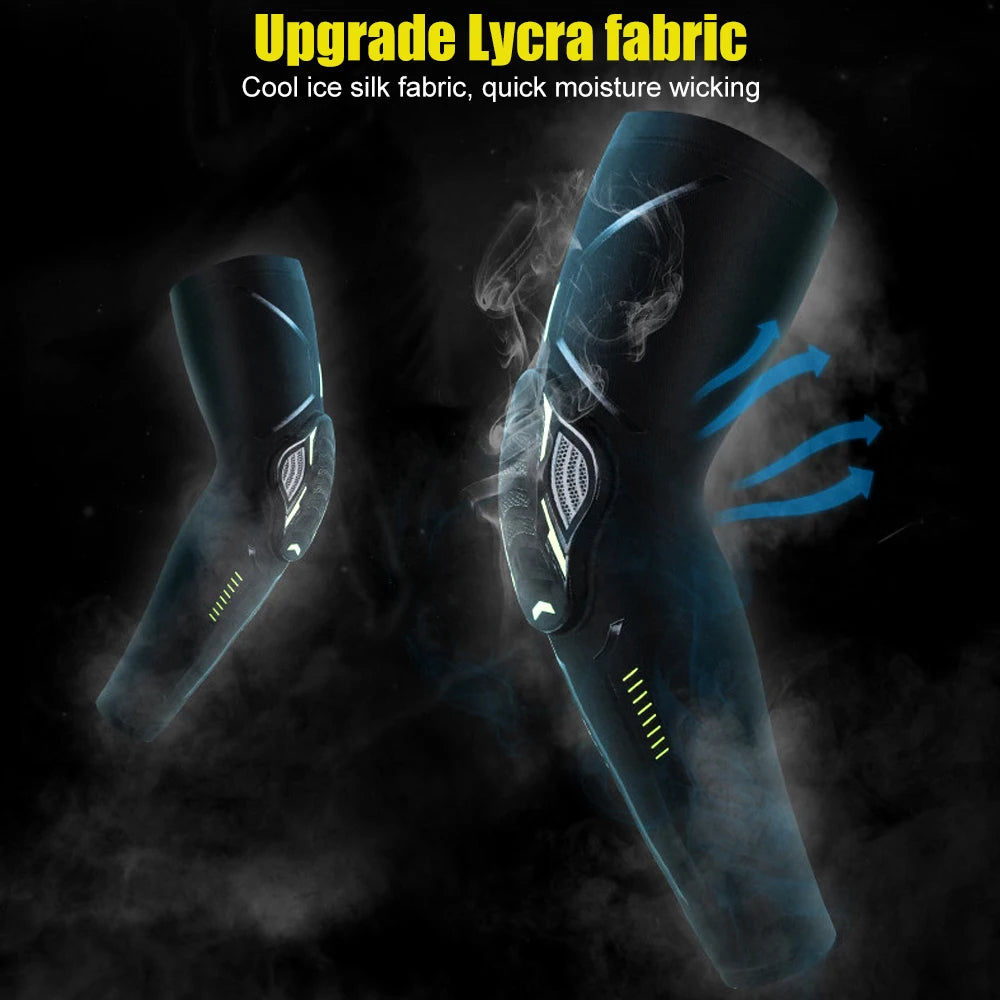 Sports Crash-Proof Elbow Support Pads – Arm Compression Brace