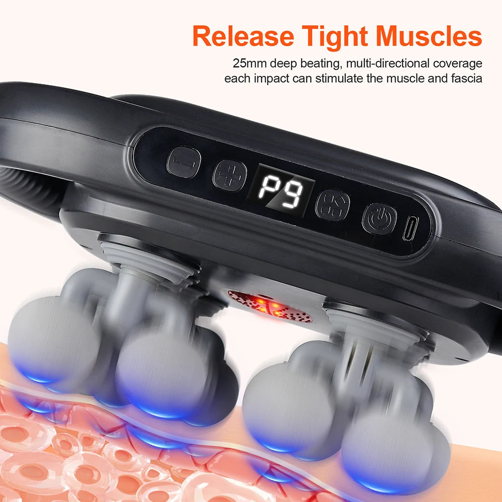 16-Head Fascia Gun – High-Frequency Vibration Body & Muscle Massager